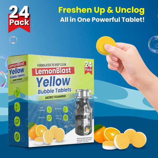 LemonBlast Yellow Bubble Tablets (Buy 12 Get 12 FREE) 24pc