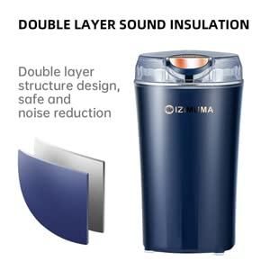 Portable Grinder with Powerful Stainless Steel Blades – One-Touch Quick Grinding for Masala, Spices, Nuts, Grains & Coffee