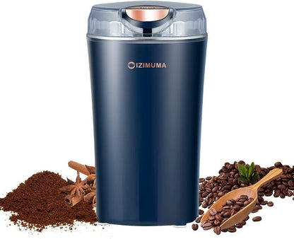 Portable Grinder with Powerful Stainless Steel Blades – One-Touch Quick Grinding for Masala, Spices, Nuts, Grains & Coffee